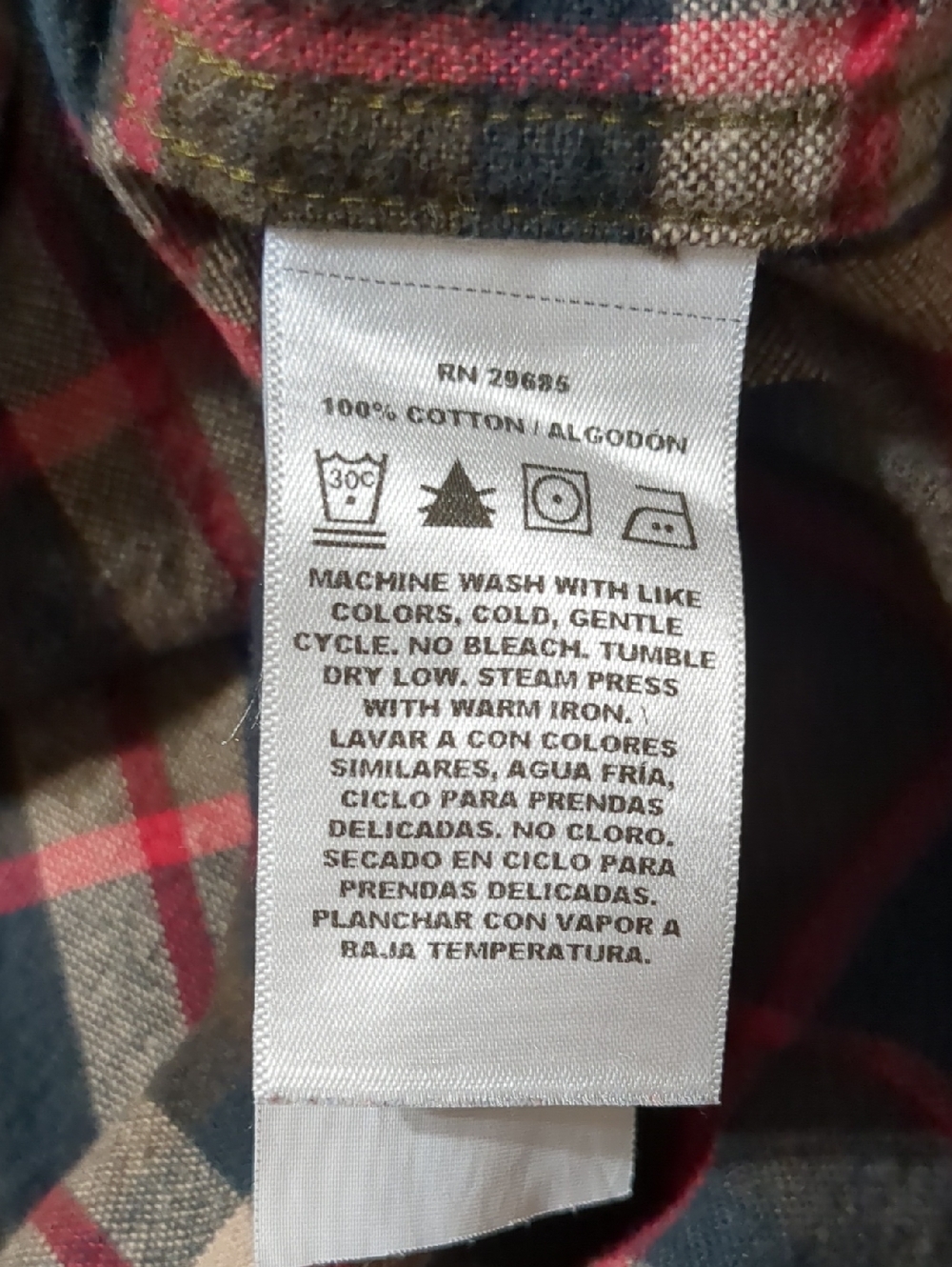 Pendleton Mason Flannel Cotton Long Sleeve Classic Shirt Mens Red Plaid Size L - Picture 7 of 8